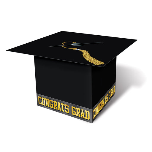 Grad Cap Card Box – 8½" x 8½" – (1/Pkg) by Beistle for Graduation Gift Card Boxes