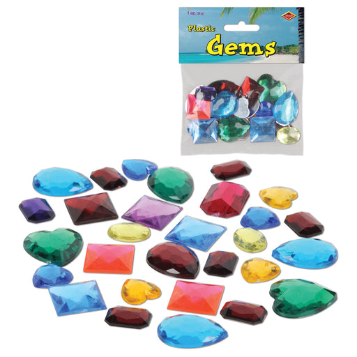 Plastic Jewels – (1 Oz/Pkg) by Beistle for Pirate Plastic Coins/Favors