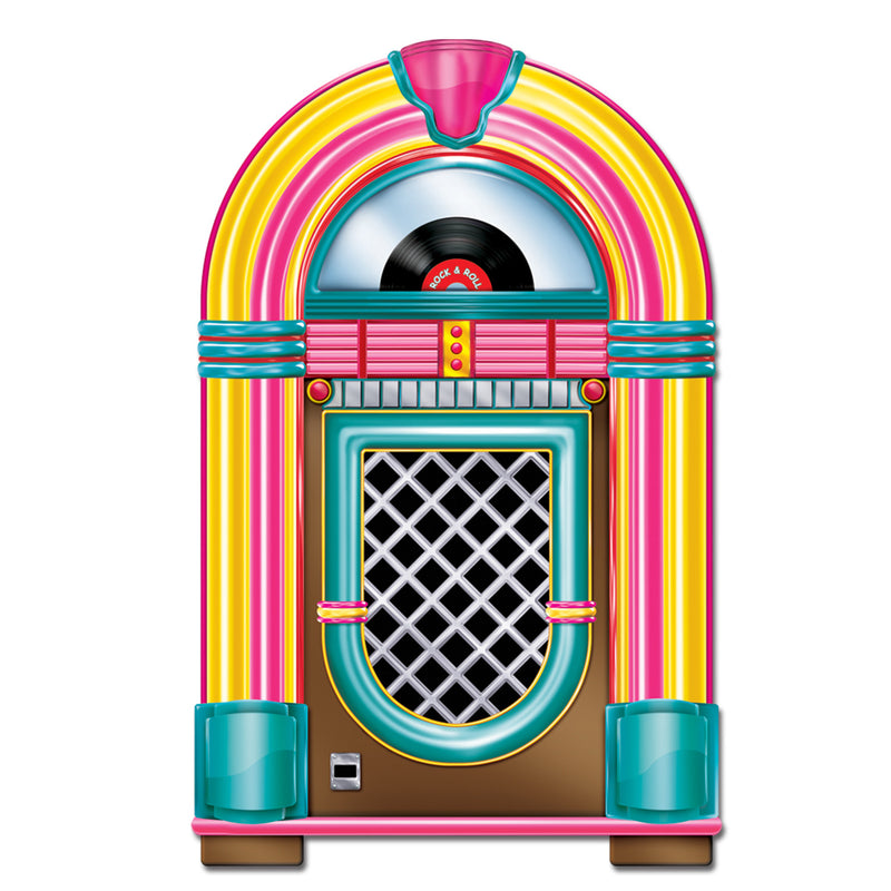 Jukebox Cutout – 3' by Beistle for 50's/Rock & Roll Printed