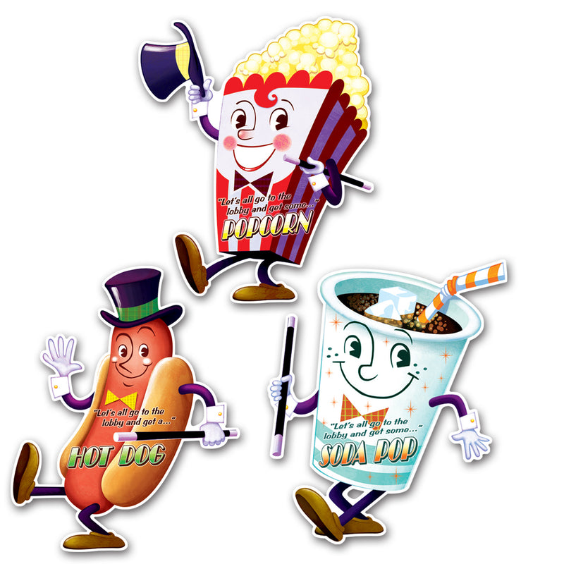Movie Night Cutouts – 16"-17" – (3/Pkg)
