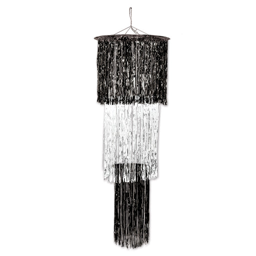 3-Tier Shimmering Chandelier – 4' – (1/Pkg) by Beistle for General Occasion Columns and Chandeliers