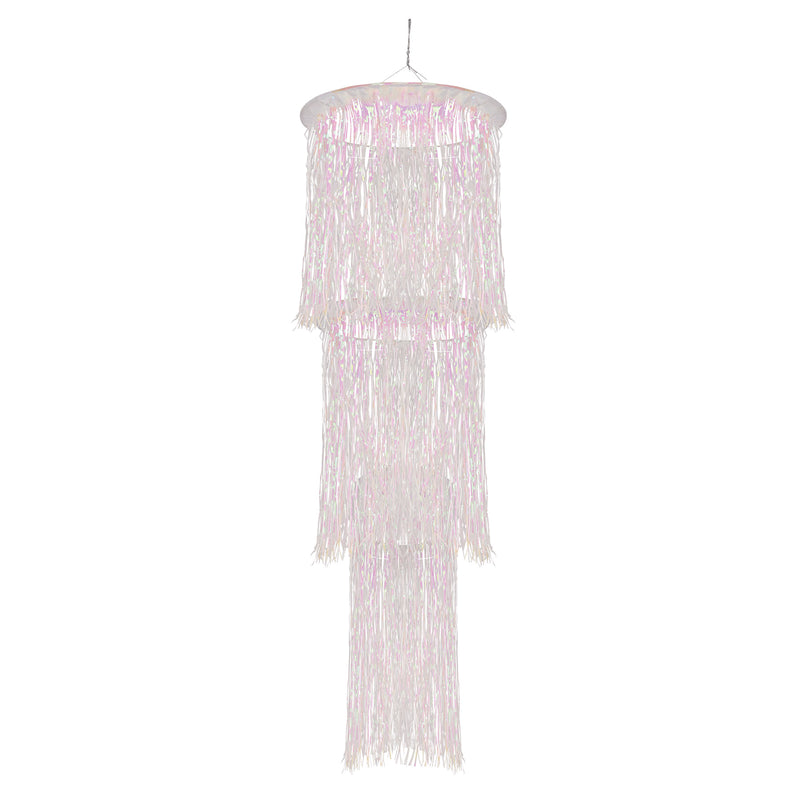 3-Tier Shimmering Chandelier – 4' – (1/Pkg) by Beistle for General Occasion Columns and Chandeliers