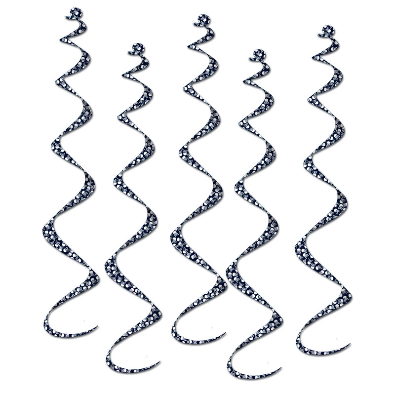 Printed Pirate Twirly Whirlys – 24" – (5/Pkg) by Beistle for Pirate Whirls