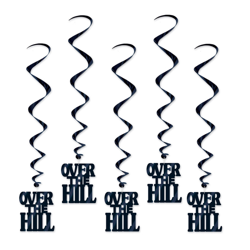 Over The Hill Whirls – 3' 4" – (5/Pkg) by Beistle for Over-The-Hill Whirls
