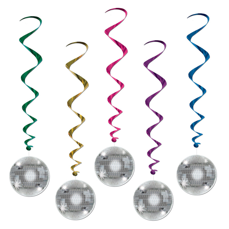 Disco Ball Whirls – 3' 2" – (5/Pkg)
