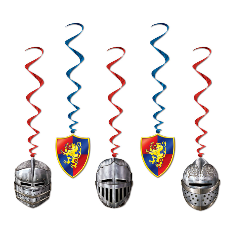 Medieval Whirls – 3' 4" – (5/Pkg) by Beistle for Medieval Whirls
