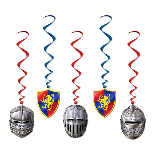 Medieval Whirls – 3' 4" – (5/Pkg) by Beistle for Medieval Whirls