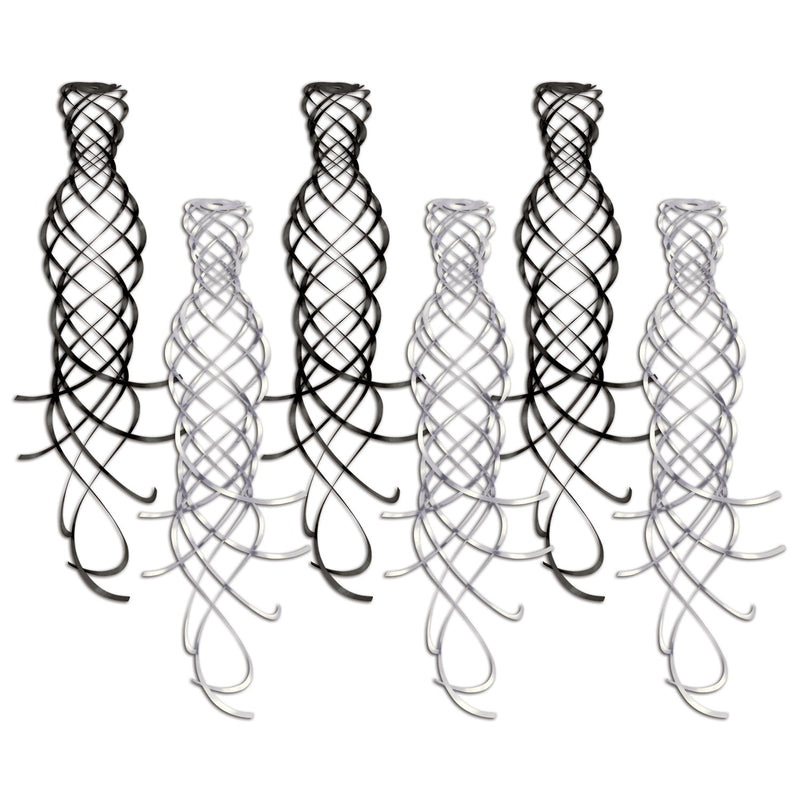 Shimmering Whirls – 20" – (6/Pkg)