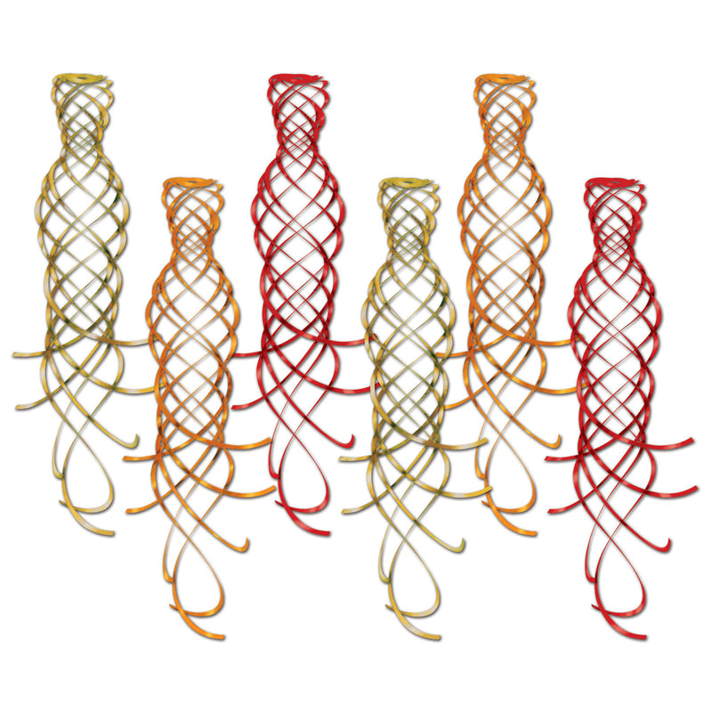 Shimmering Whirls – 20" – (6/Pkg)