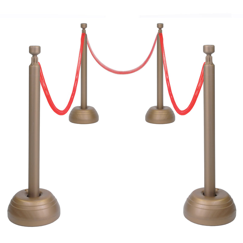 Red Rope Stanchion Set – 9'-30' – (1/Box) by Beistle for Awards Night 3-D