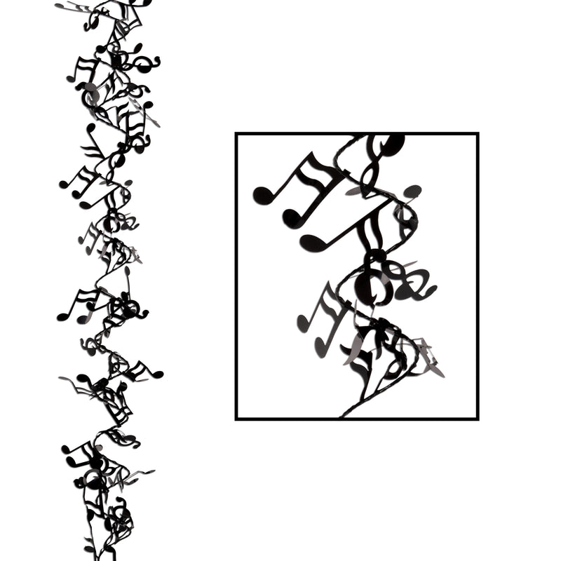 Gleam 'N Flex Musical Notes Garland – 25' – (1/Pkg) by Beistle for Music Wire Garland