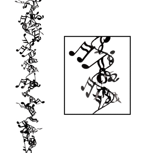 Gleam 'N Flex Musical Notes Garland – 25' – (1/Pkg) by Beistle for Music Wire Garland