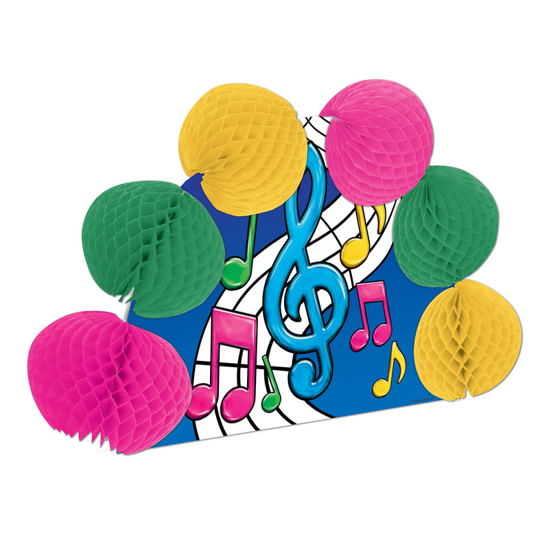 Musical Notes Pop-Over Centerpiece – 10" – (1/Pkg) by Beistle for 50's/Rock & Roll Tissue
