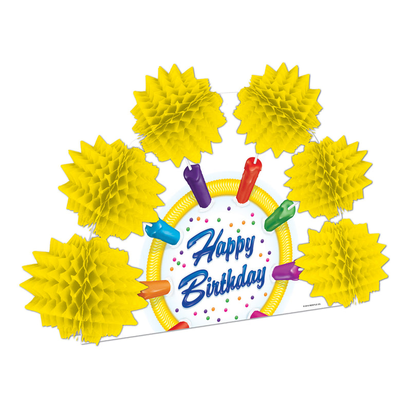 Happy Birthday Pop-Over Centerpiece – 10" – (1/Pkg)