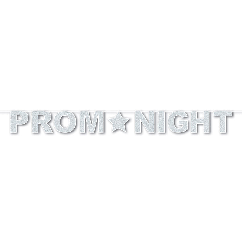 Glittered Prom Night Streamer – 8½" x 8' – (1/Pkg) by Beistle for Prom Streamers
