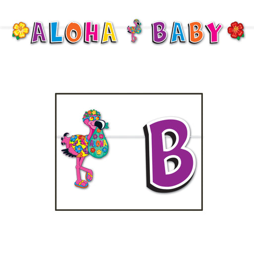 Hula Baby Streamer – 8½" x 8' – (1/Pkg) by Beistle for Baby Shower Streamers