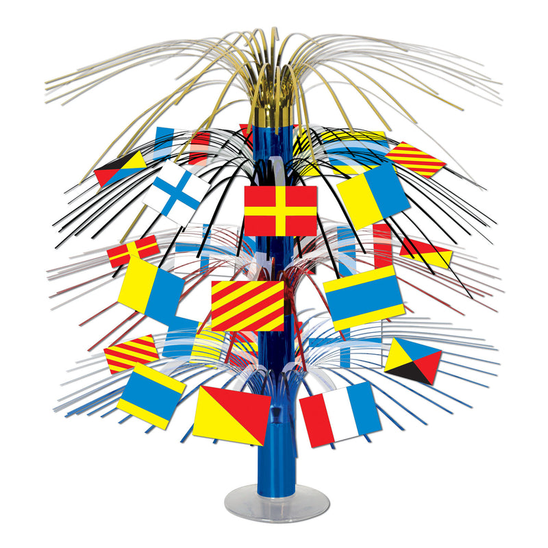 Nautical Flag Cascade Centerpiece – 18" – (1/Pkg)
