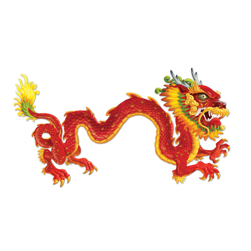 Jointed Dragon – 6' – (1/Pkg) by Beistle for Chinese New Year Printed One Side