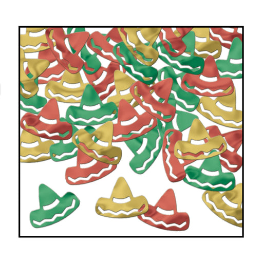 Fanci-Fetti Sombreros – (1 Oz/Pkg) by Beistle for Fiesta/Cinco de Mayo Fanci-Fetti