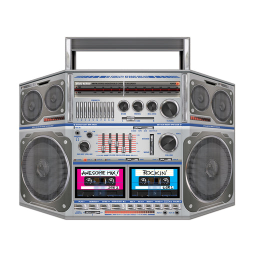 Boom Box Stand-Up – 3' 1" x 25" – (1/Pkg) by Beistle for 80's Photo Props