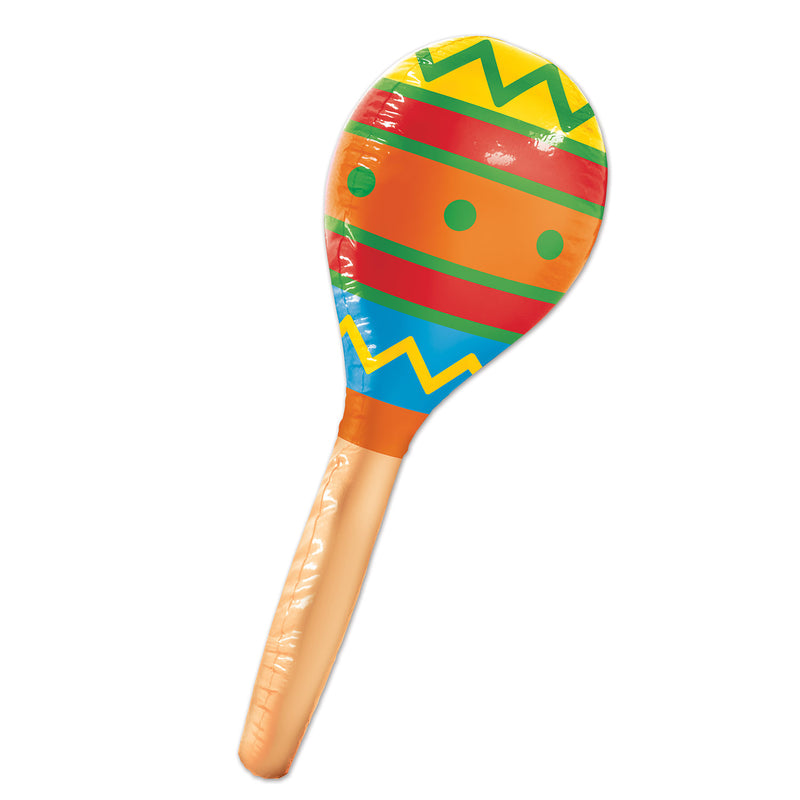 Inflatable Maraca – 30" – (1/Pkg) by Beistle for Fiesta/Cinco de Mayo Inflatables