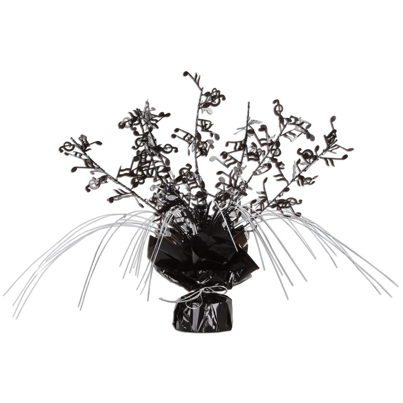 Musical Notes Gleam 'N Spray Centerpiece – 11" – (1/Pkg) by Beistle for Music Gleam 'N Burst