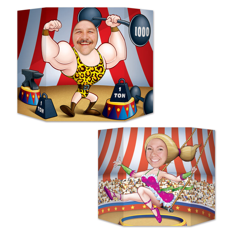 Circus Couple Photo Prop – 3' 1" x 25" – (1/Pkg) by Beistle for Circus Photo Props