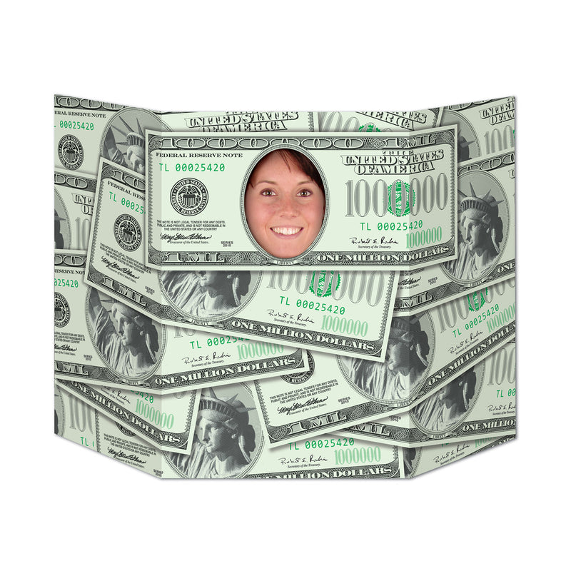 Million Dollar Smile Photo Prop – 3' 1" x 25" – (1/Pkg) by Beistle for Casino Photo Props