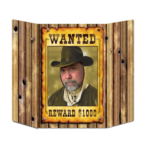 Wanted Poster Photo Prop – 3' 1" x 25" – (1/Pkg) by Beistle for Western Photo Props