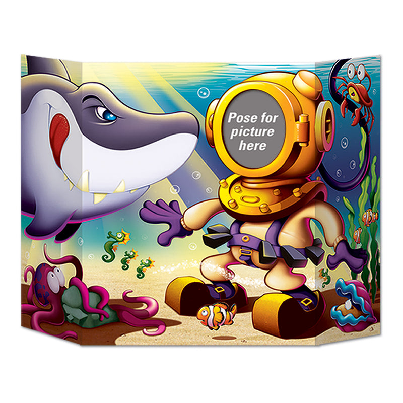 Shark Photo Prop – 3' 1" x 25" – (1/Pkg) by Beistle for Under The Sea Photo Props