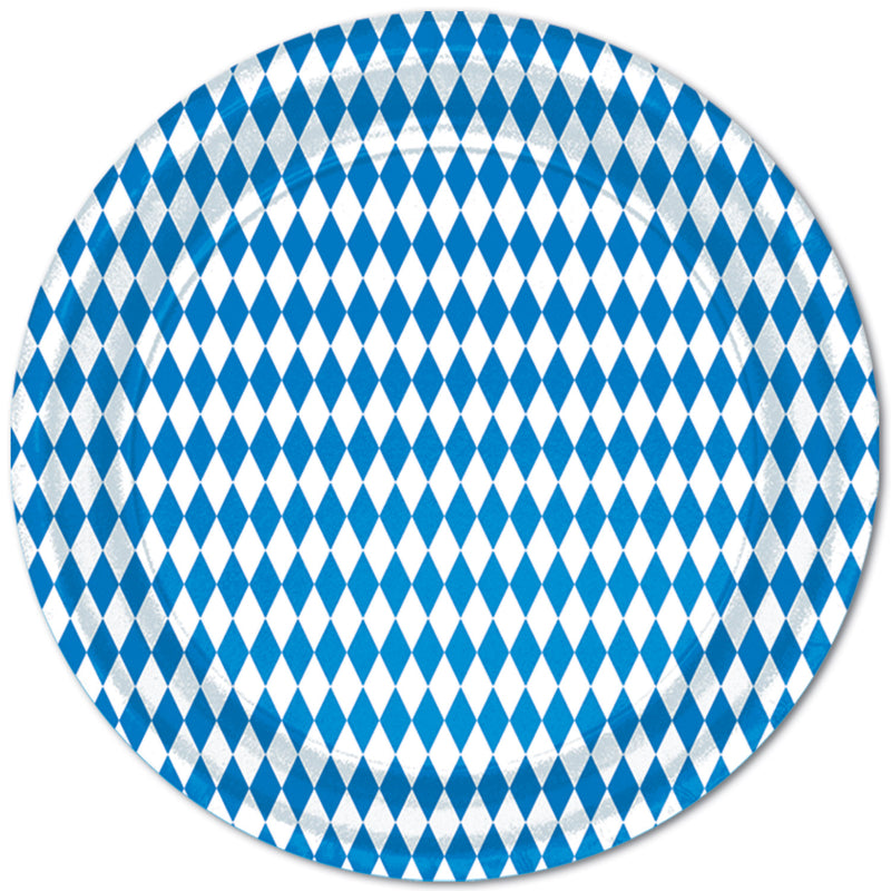 Blue & White Plates – 9" – (8/Pkg)