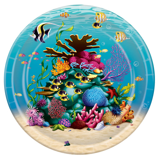 Under The Sea Plates – 9" – (8/Pkg) by Beistle for Under The Sea Plates-Dinner