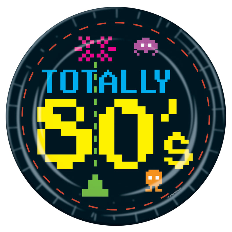 80's Plates – 9" – (8/Pkg)