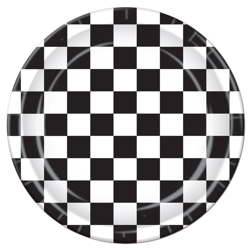 Checkered Plates – 9" – (8/Pkg)