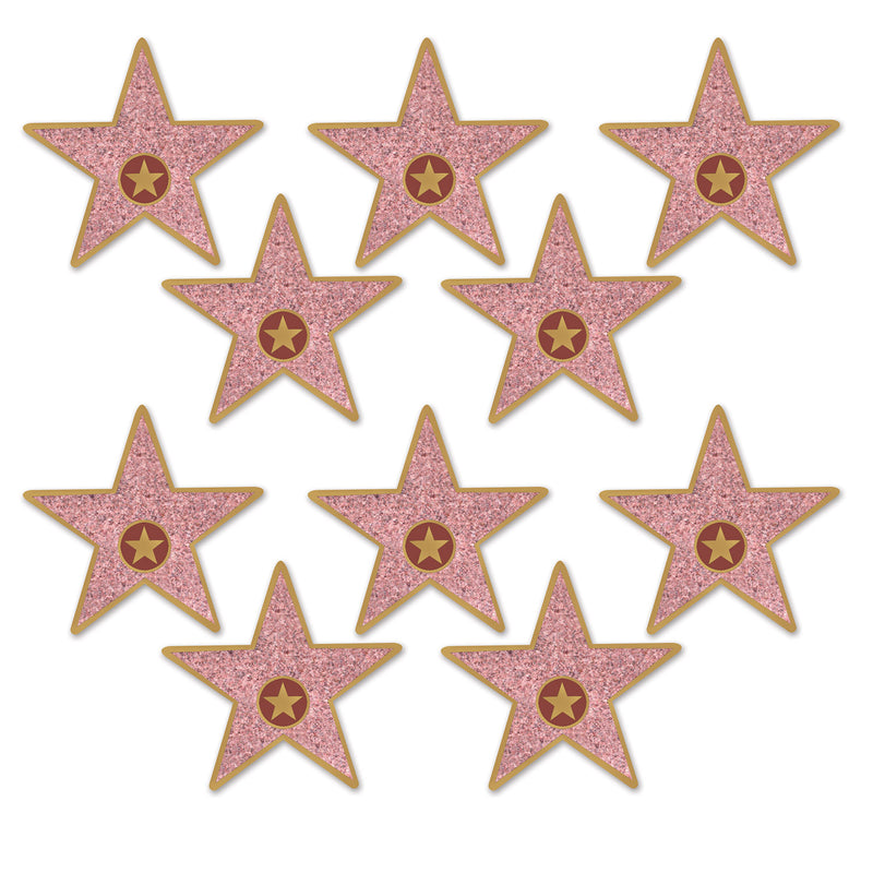 Mini "Star" Cutouts – 5" – (10/Pkg) by Beistle for Awards Night Printed