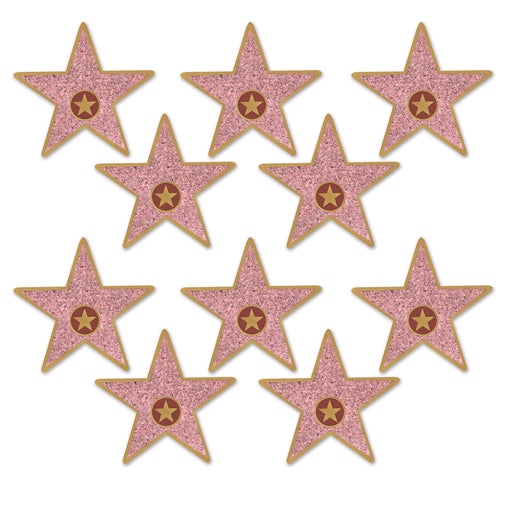 Mini "Star" Cutouts – 5" – (10/Pkg) by Beistle for Awards Night Printed