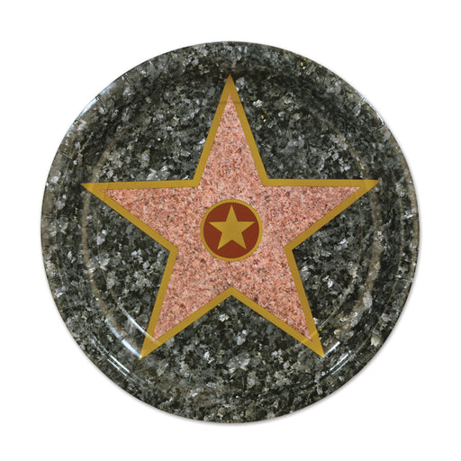 "Star" Plates – 7" – (8/Pkg) by Beistle for Awards Night Plates-Dessert