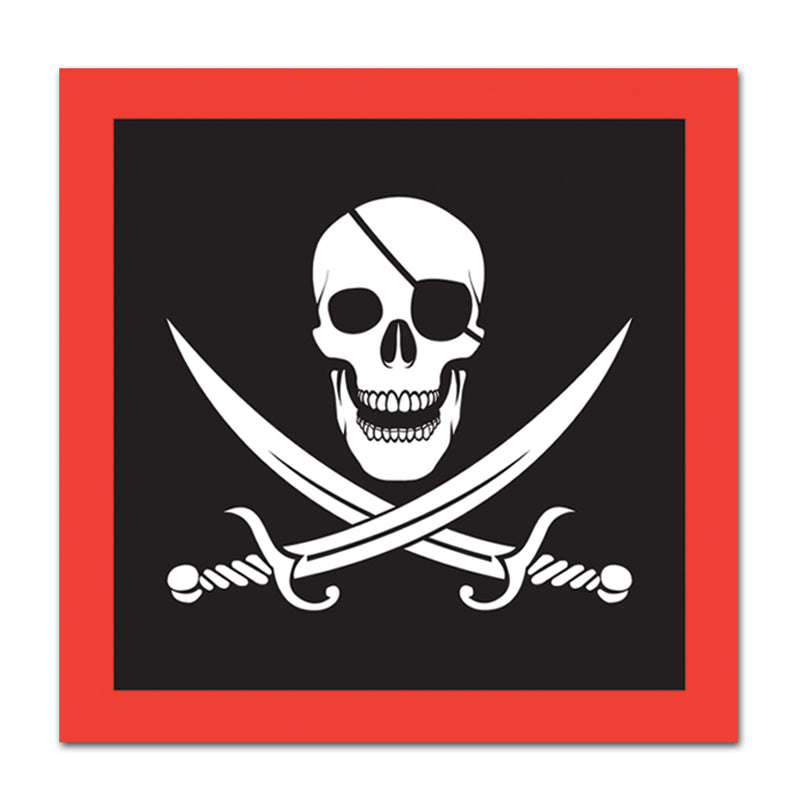Pirate Luncheon Napkins – (16/Pkg) by Beistle for Pirate Napkins-Lunch