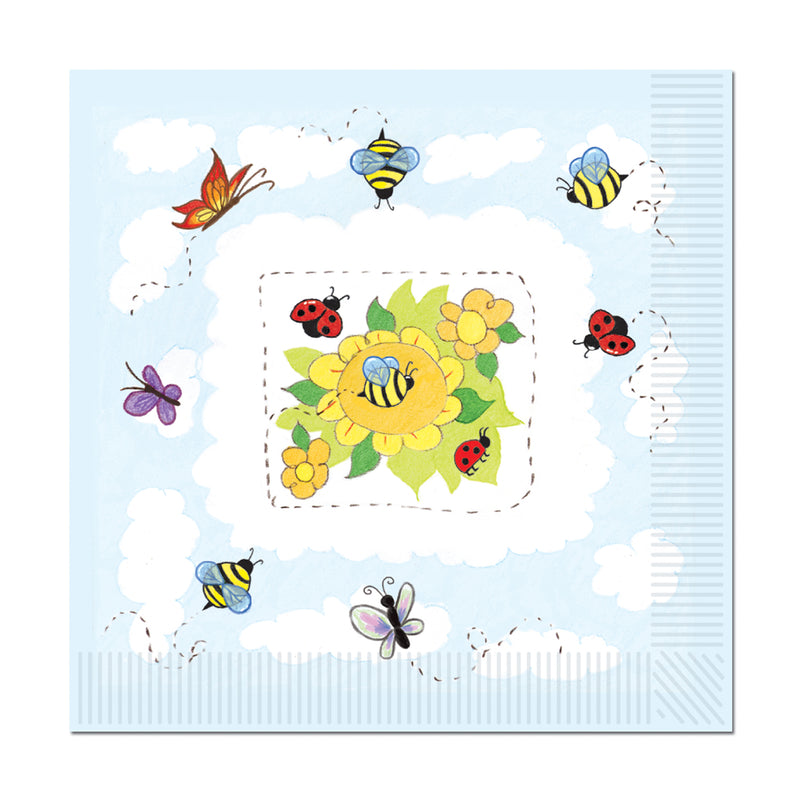 Garden Luncheon Napkins – (16/Pkg) by Beistle for Baby Shower Napkins-Lunch