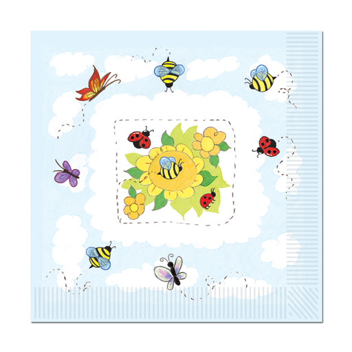 Garden Luncheon Napkins – (16/Pkg) by Beistle for Baby Shower Napkins-Lunch