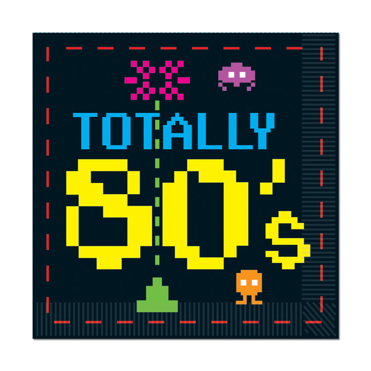 80's Luncheon Napkins – (16/Pkg)