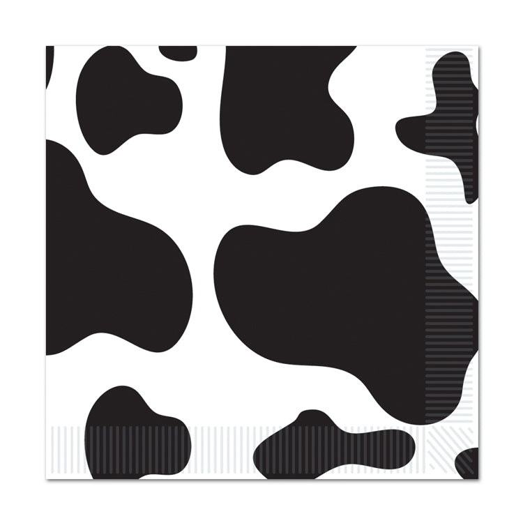 Cow Print Luncheon Napkins – (16/Pkg) by Beistle for Farm Napkins-Lunch