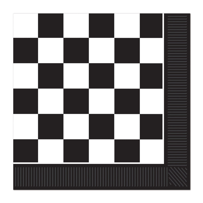 Checkered Luncheon Napkins – (16/Pkg)