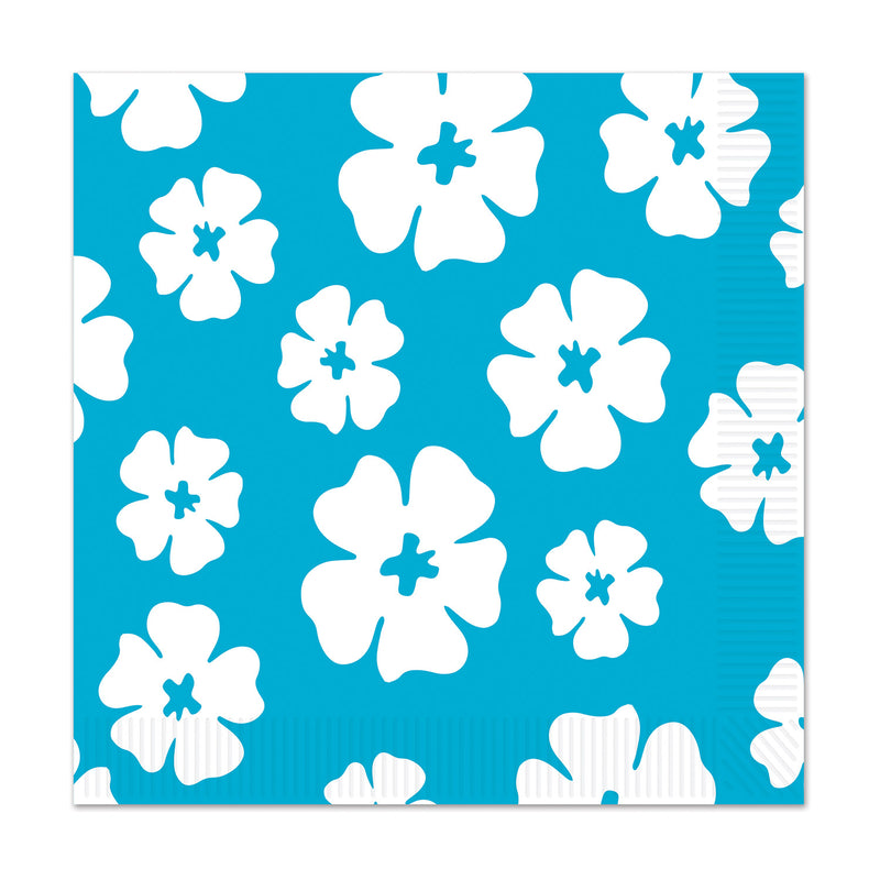 Hibiscus Luncheon Napkins – (16/Pkg) by Beistle for Luau Napkins-Lunch