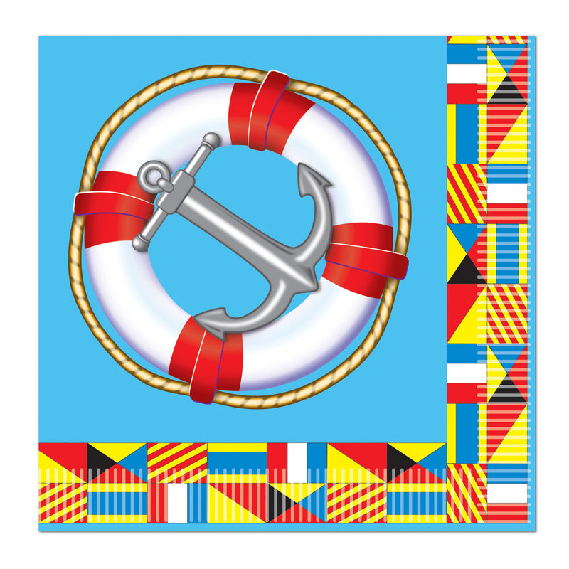 Nautical Beverage Napkins – (16/Pkg)