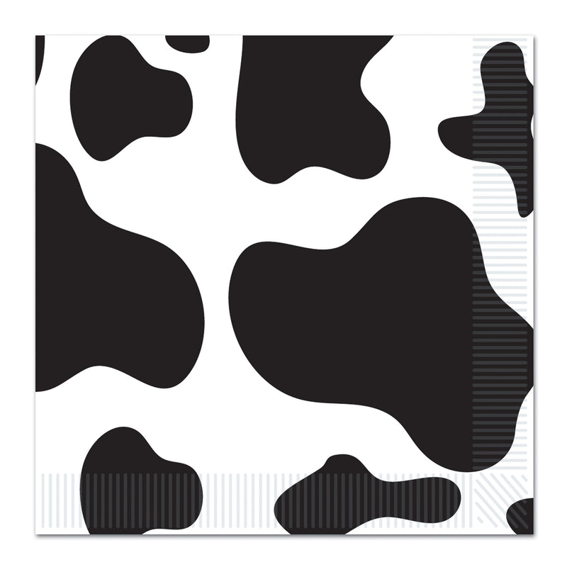 Cow Print Beverage Napkins – (16/Pkg)