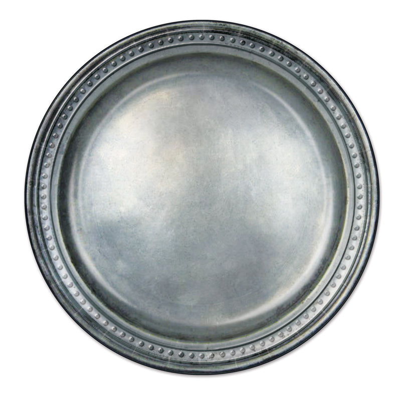 Pewter Paper Plates – 9" – (8/Pkg)