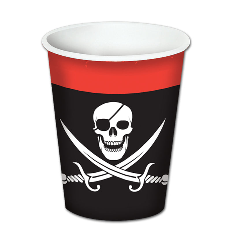 Pirate Beverage Cups – 9 Oz – (8/Pkg)