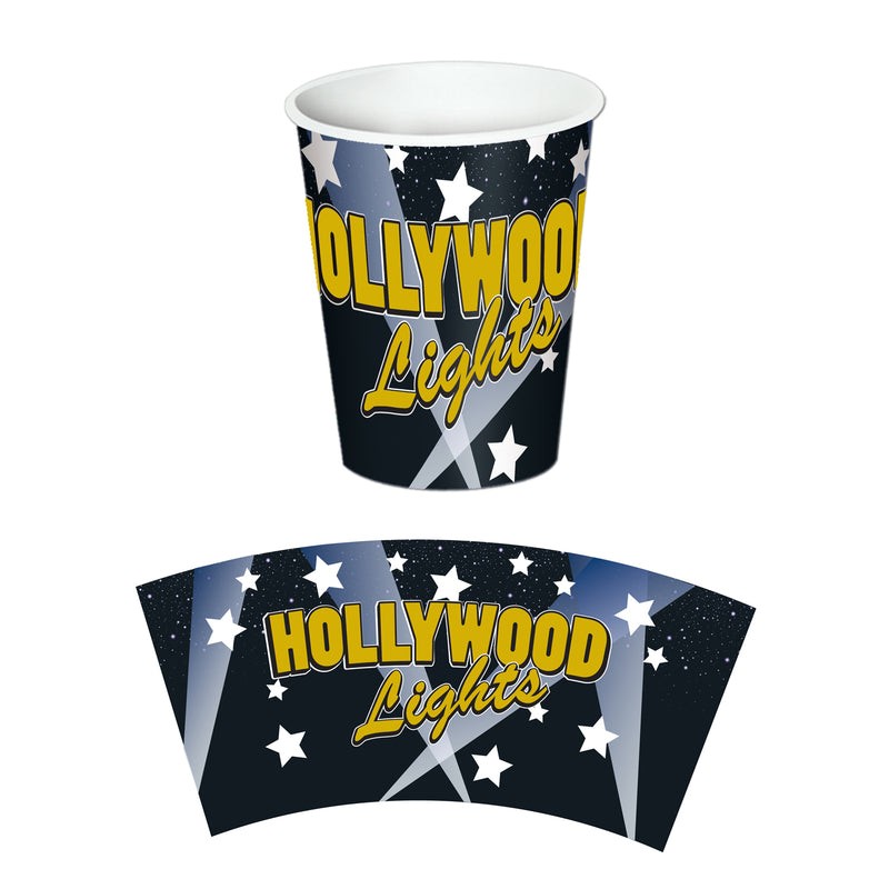 Hollywood Lights Beverage Cups – 9 Oz – (8/Pkg) by Beistle for Awards Night Cups