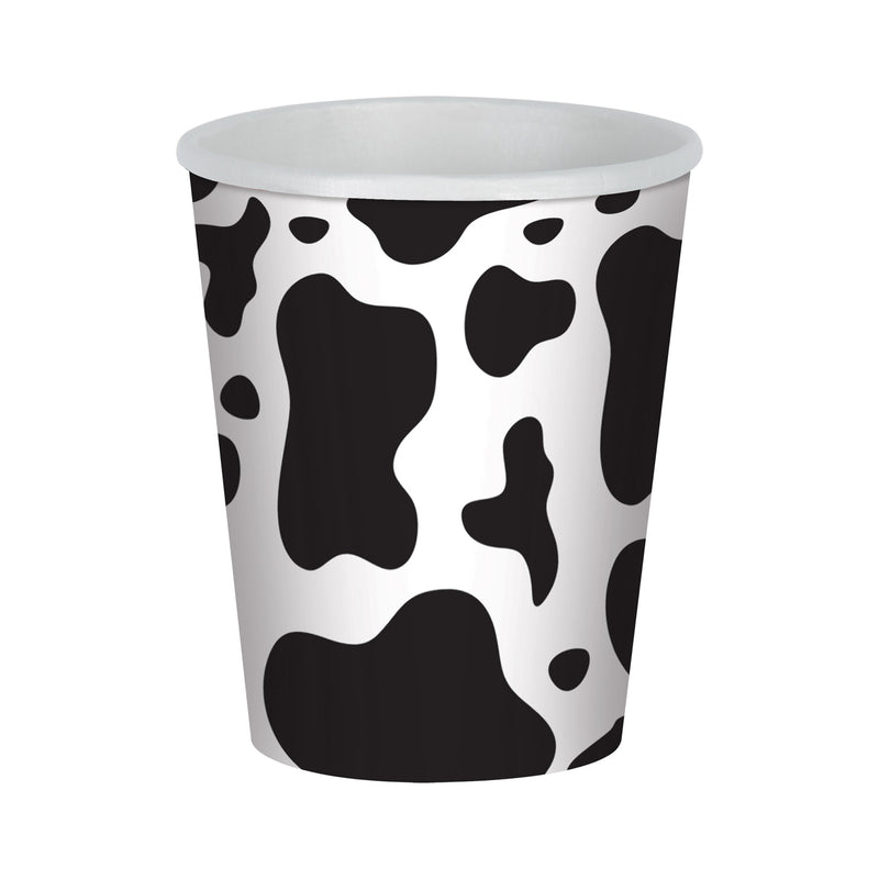 Cow Print Beverage Cups – 9 Oz – (8/Pkg) by Beistle for Farm Cups